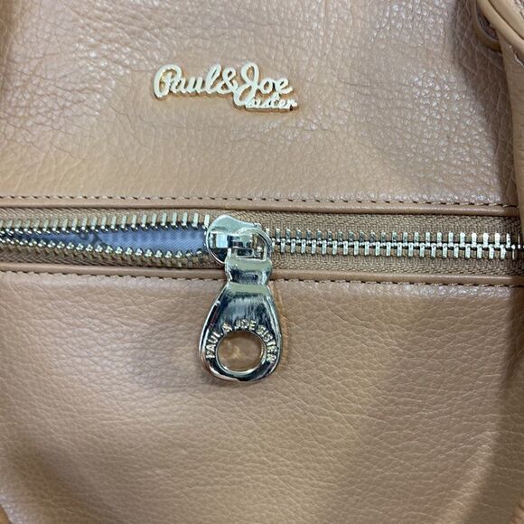 Paul & Joe Bag Crossbody "Sister" Tan Leather Bag Detachable Strap~ Nwot - Picture 3 of 9
